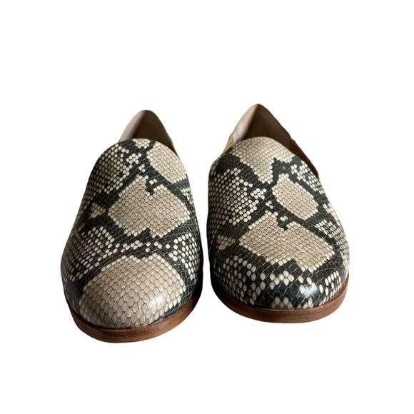 Dolce Vita Snakeskin Leather Loafers Slip On Shoes Women’s Size 8 - Picture 3 of 12